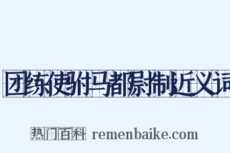 团练使驸马都尉制近义词是什么意思的图片